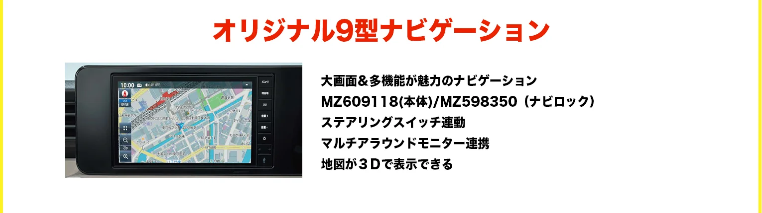 オリジナル9型ナビゲーション