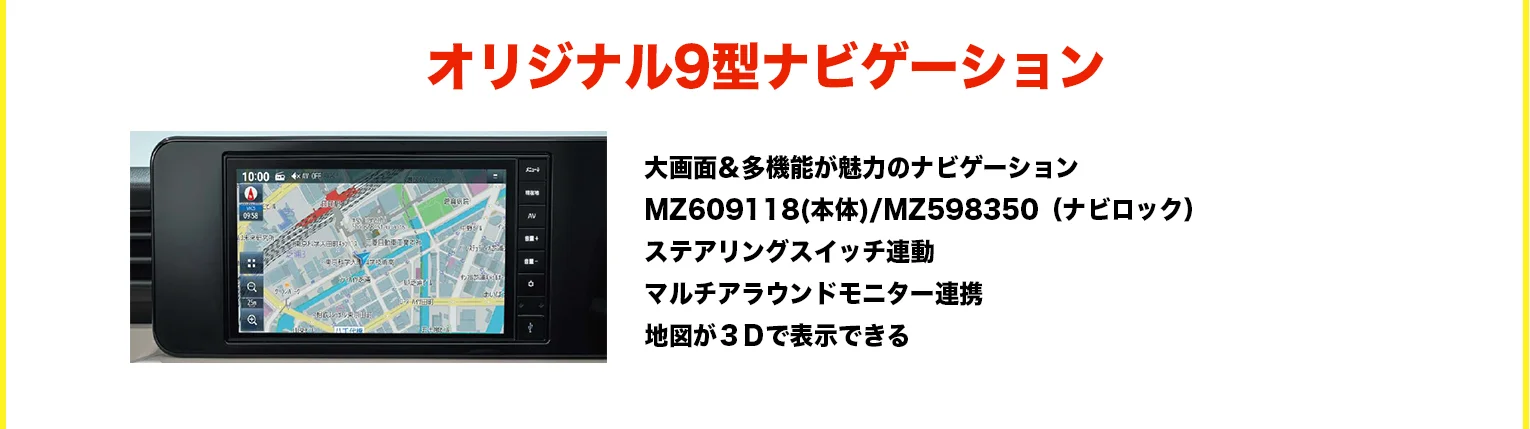 オリジナル9型ナビゲーション