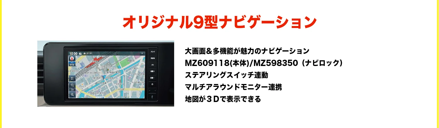 オリジナル9型ナビゲーション